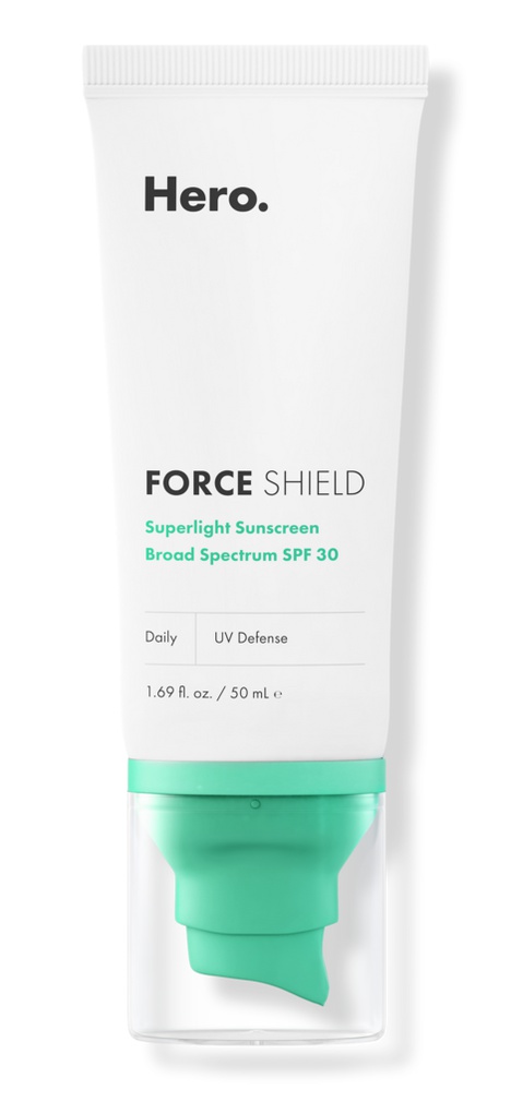 Hero Cosmetics Force Shield Superlight Broadspectrum Sunscreen SPF 30