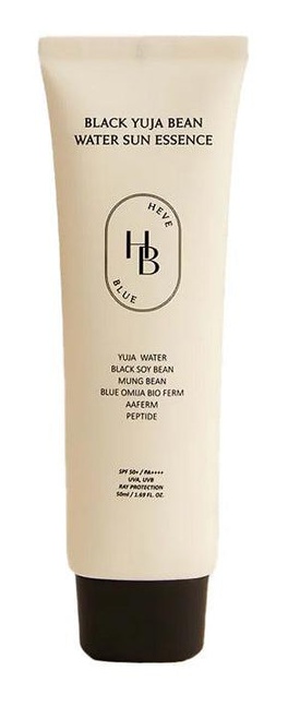 Heveblue Black Yuja Bean Water Sun Essence SPF 50+ PA++++