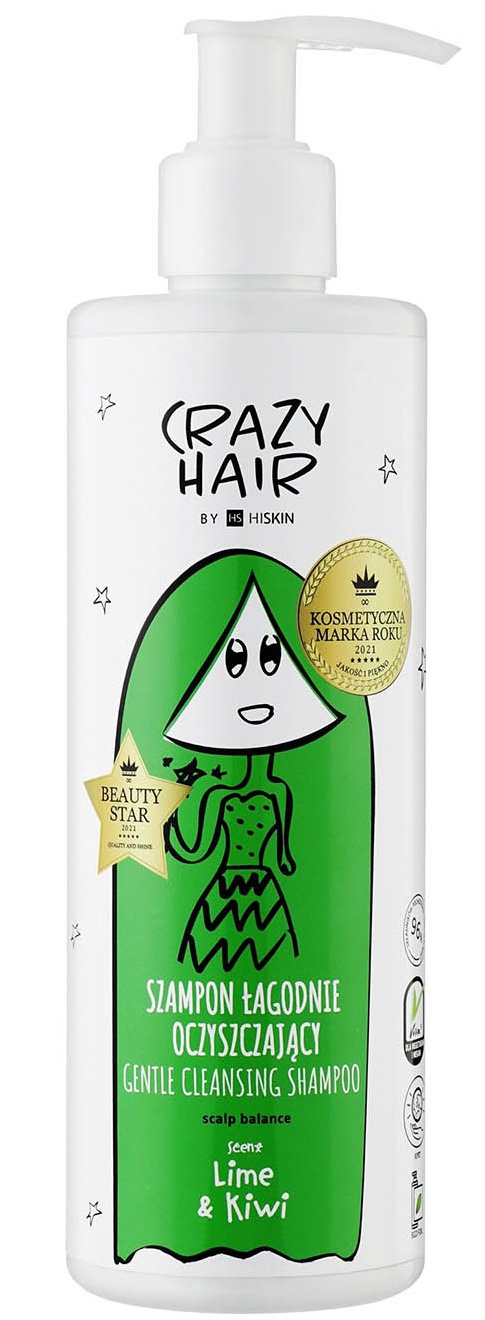 Hiskin Crazy Hair Gentle Cleansing Shampoo Lime & Kiwi