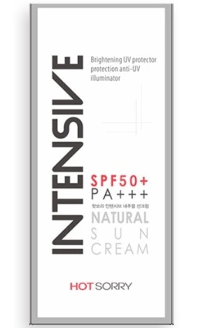 Hot Sorry Intensive Natural Sun Cream SPF50+/pa+++