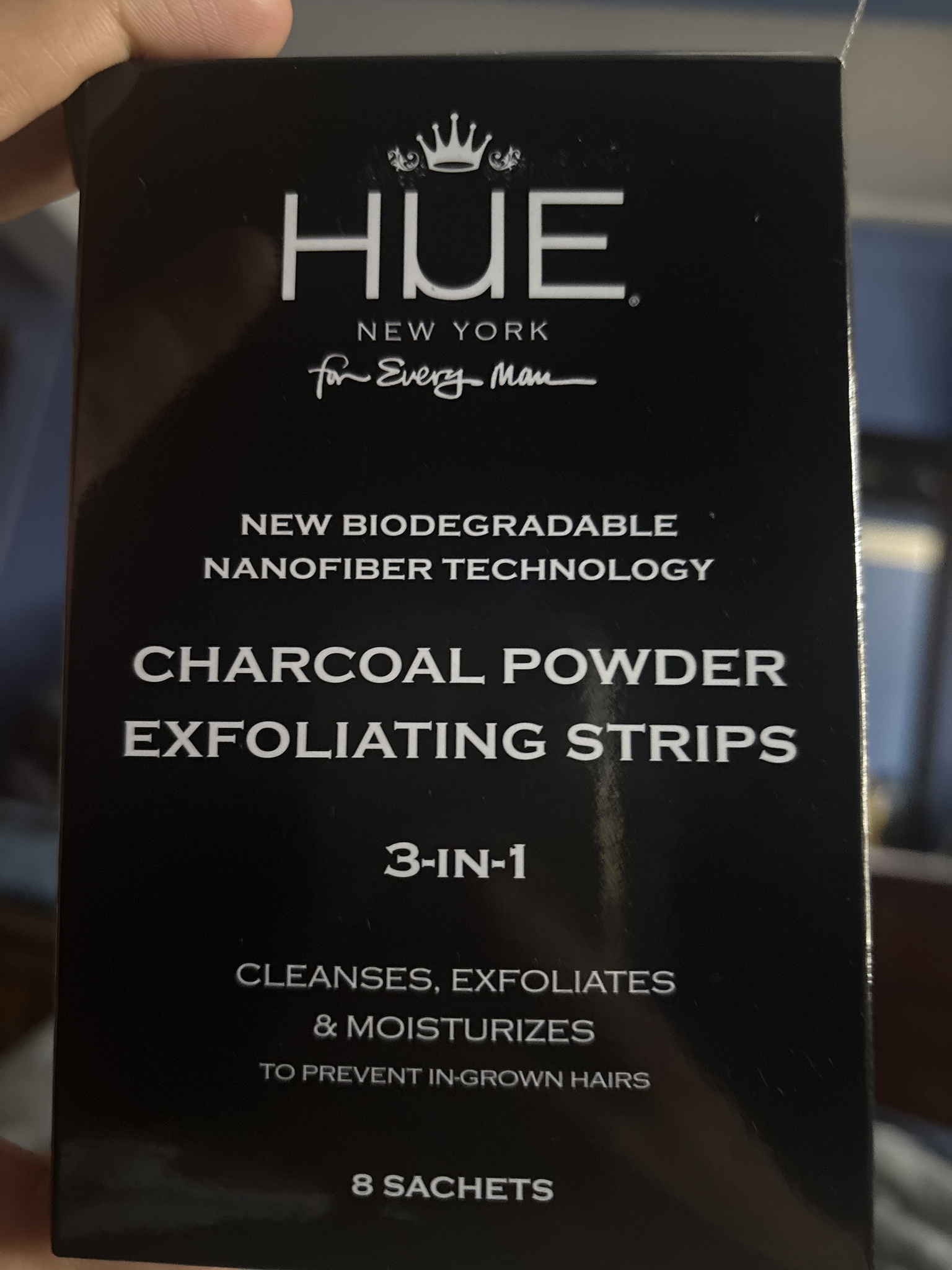 Hue New York Charcoal Powder Exfoliating Strips