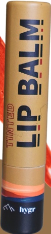Hygr Natural Tinted Lip Balm [Coral Red] + 2 % Hyaluronic Acid