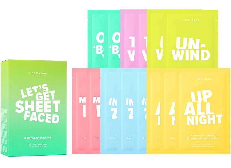 I Dew Care Let'S Get Sheet Faced Mask Set