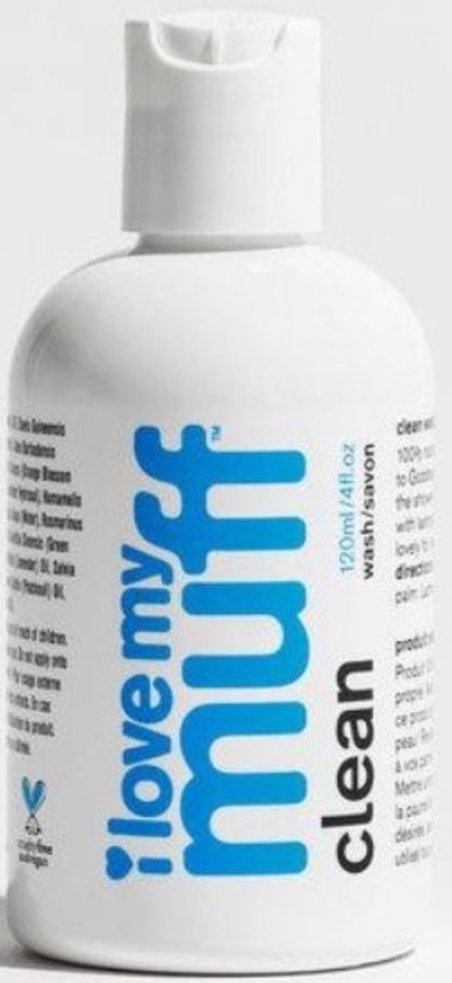 I love my muff Blue Clean: Wash