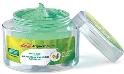 Iba halal Crystal Clear 48 Hour Hydrating And Acne Fighting Aloe Vera Gel