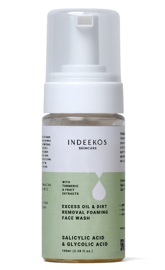Indeekos Excess Oil & Dirt Removal Foaming Face Wash