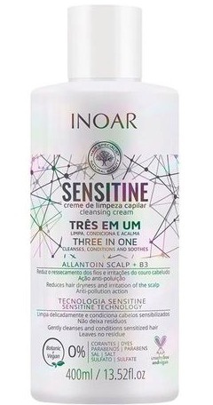 Inoar Creme De Limpeza Capilar Sensitine 3 Em 1