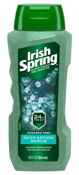 Irish Spring Deep Action Scrub Body Wash