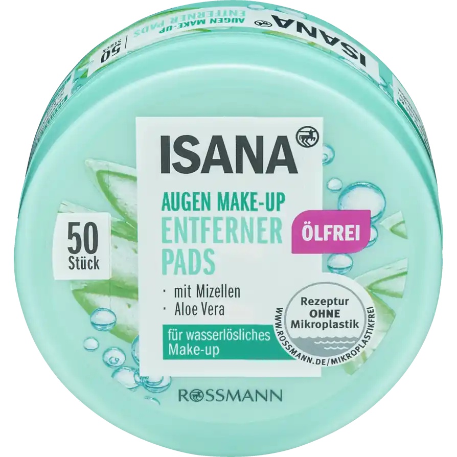 Isana Augen Make-Up Entferner Pads Ölfrei