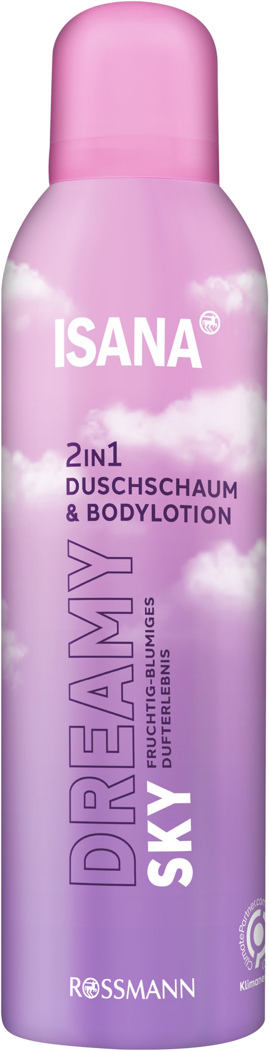 Isana Dreamy Sky 2in1 Duschschaum & Bodylotion