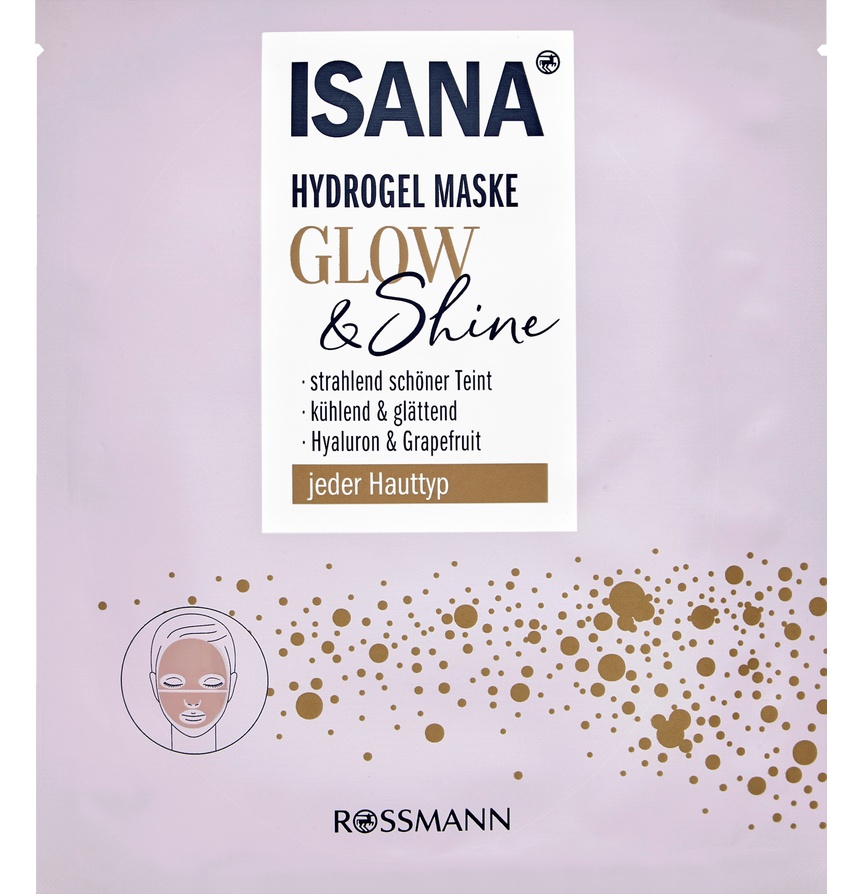 Isana Glow & Shine Hydrogel Maske