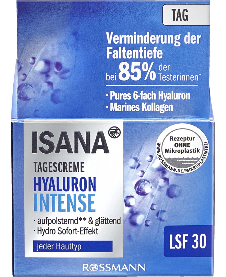 Isana Hyaluron Intense Tagescreme SPF 30