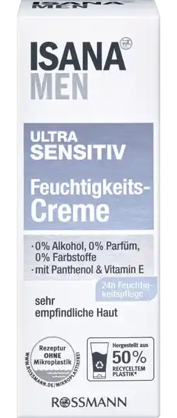 Isana Men Ultra Sensitiv Feuchtigkeitscreme