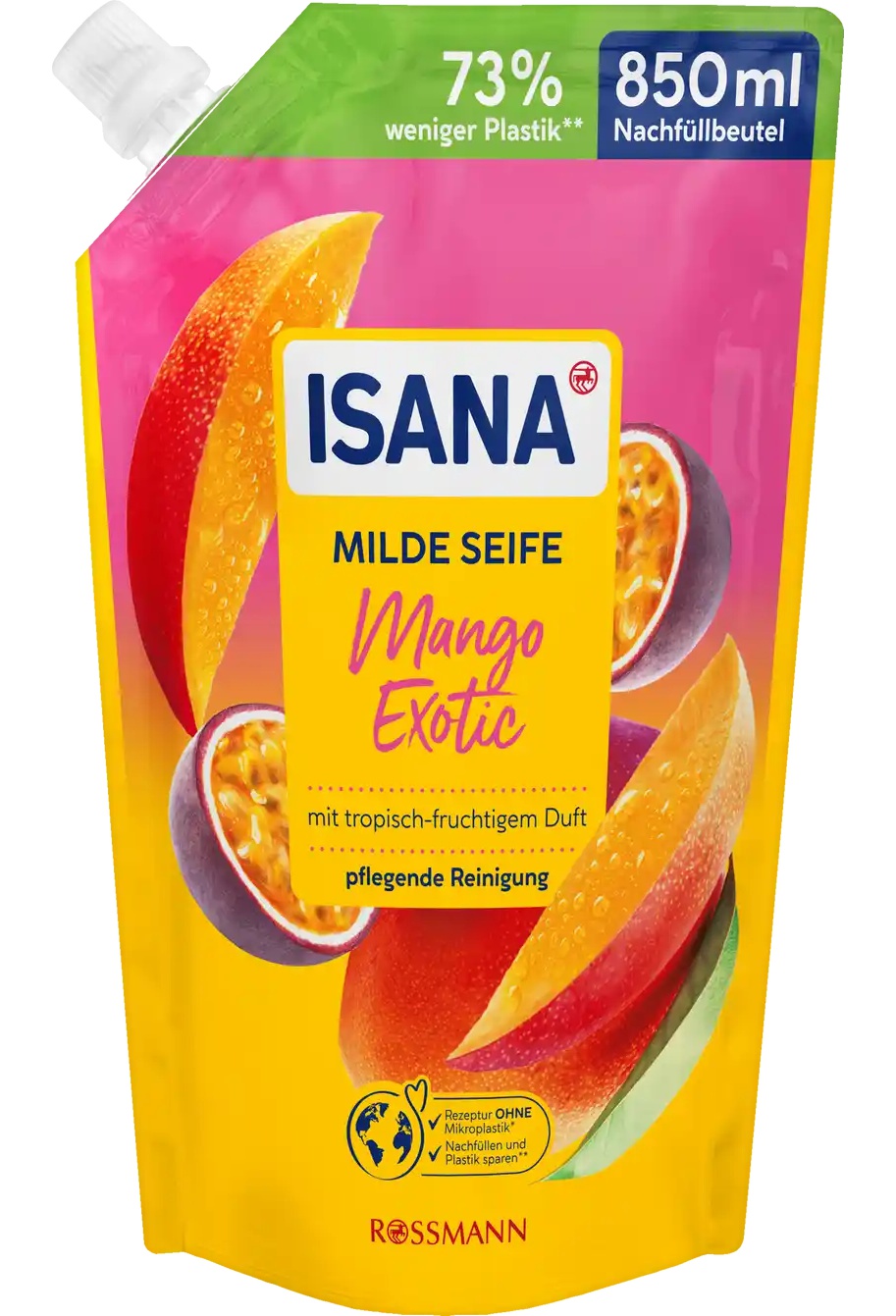 Isana Milde Seife Mango Nachfüllbeutel
