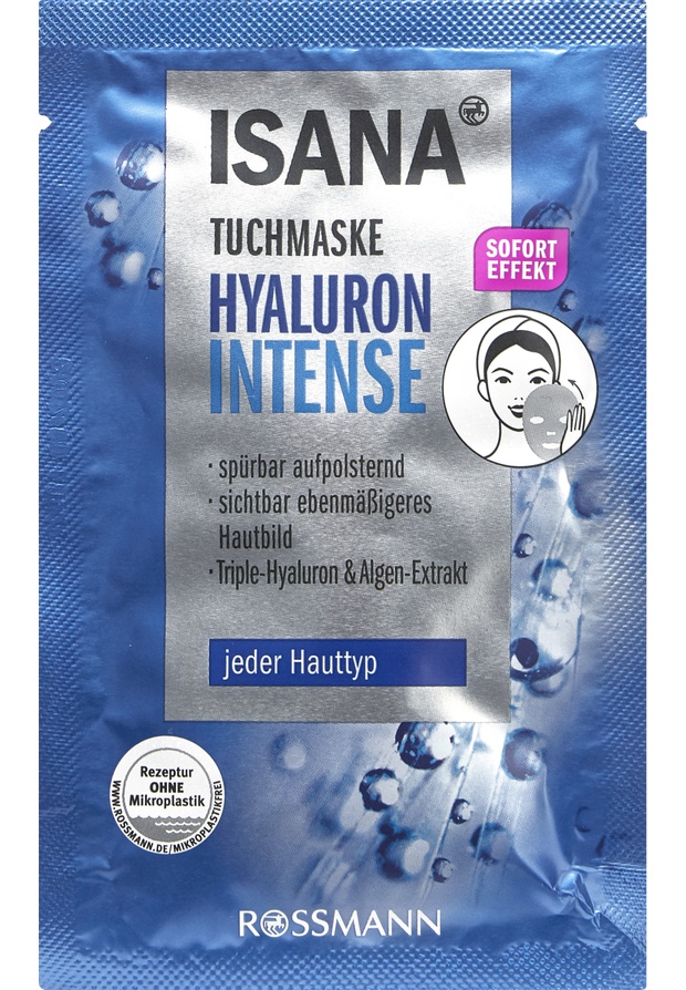 Isana Tuchmaske Hyaluron Intense