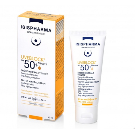 Isispharma Uveblock Spf 50 Creme Minerale Teintee