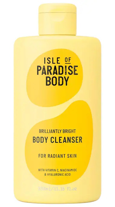 Isle of Paradise Brilliantly Bright Body Cleansing Wash With Vitamin C & Niacinamide