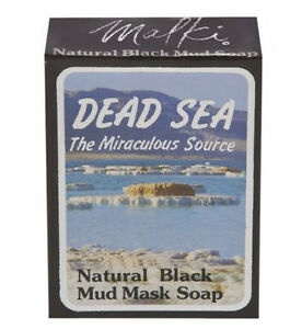J Malki Dead Sea Natural Black Mud Mask Soap