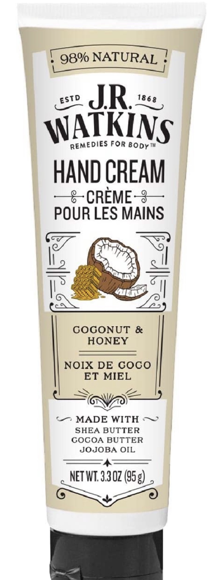 J.R. Watkins Coconut And Honey Hand Cream