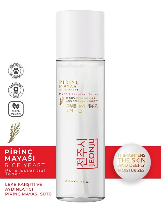 JEONJU Pirinç Mayası Beyazlatıcı Aydınlatıcı Leke Karşıtı Nemlendiri Tonik