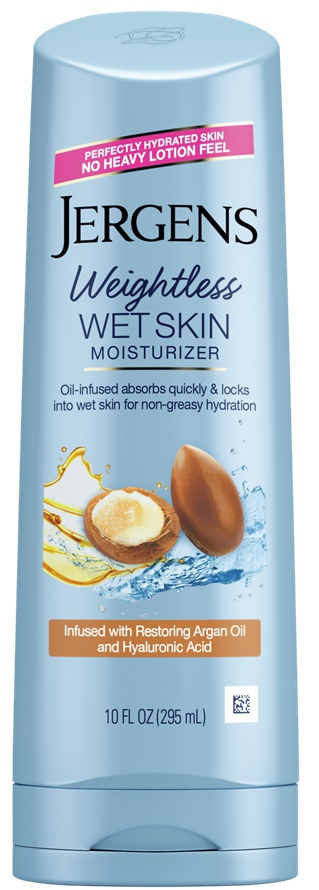 JERGENS Weightless Wet Skin Moisturizer Argan Oil