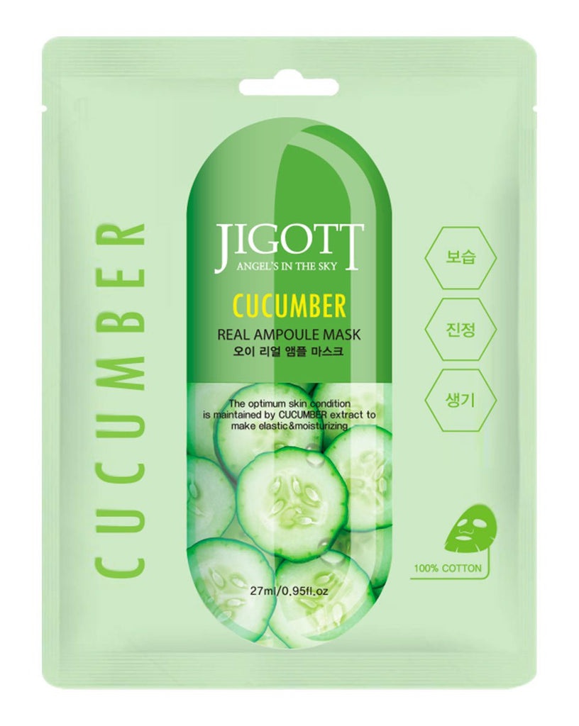 JIGOTT Cucumber Real Ampoule Mask