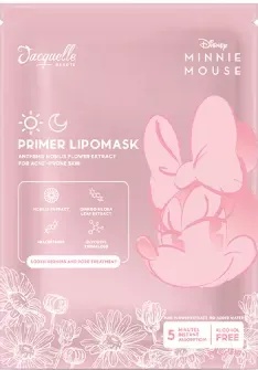Jacquelle Disney Minnie Mouse Edition Primer Lipo Mask - Sheet Mask Lipomask Anthemis Nobilis