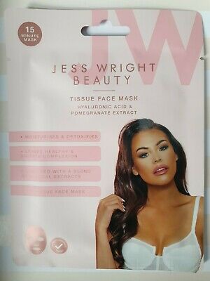 Jess Wright Beauty Tissue Face Mask Hyaluronic Acid & Pomegranate Extract