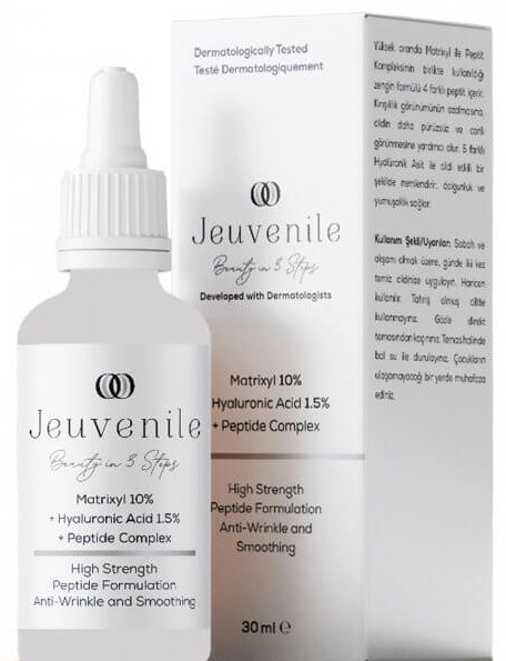 Jeuvenile Matrixyl %10 + Hyaluronic Acid %1.5 + Peptide Complex Anti-Age Kırışıklık Karşıtı Serum
