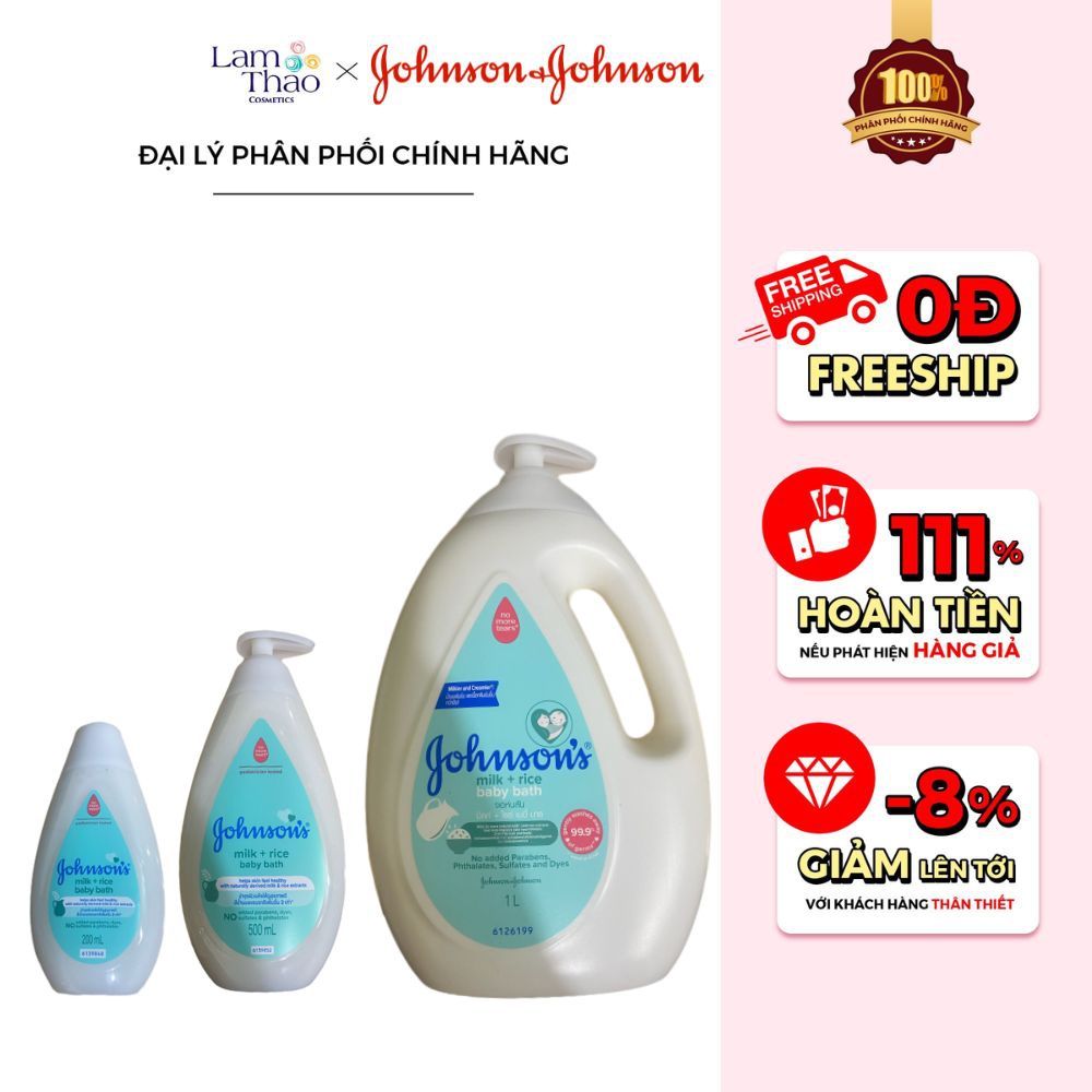 Johnson & Johnsons Sữa Tắm Johnson's ® Milk + Rice Bath 2025