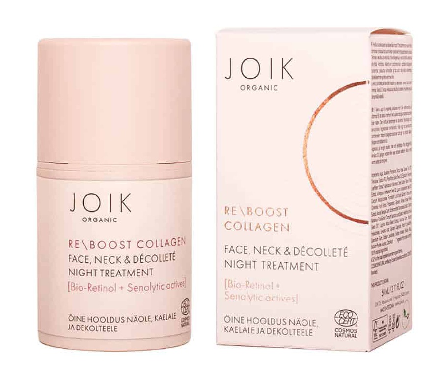 Joik Organic Re-boost Collagen Face, Neck & Decollete Night Treatment