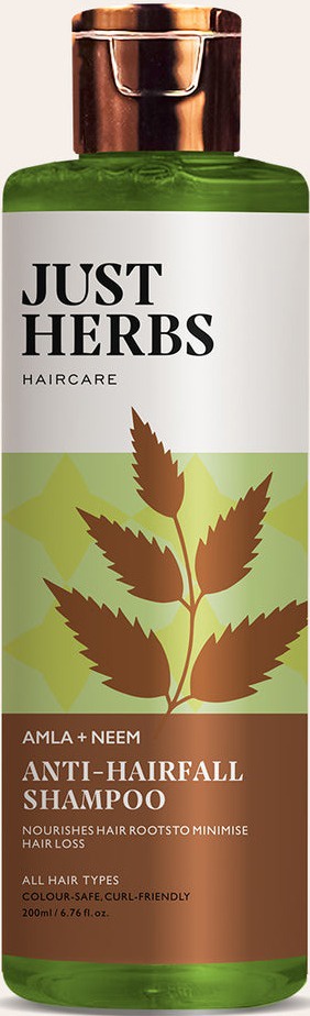 Just Herbs Anti-Hairfall Shampoo with Amla & Neem