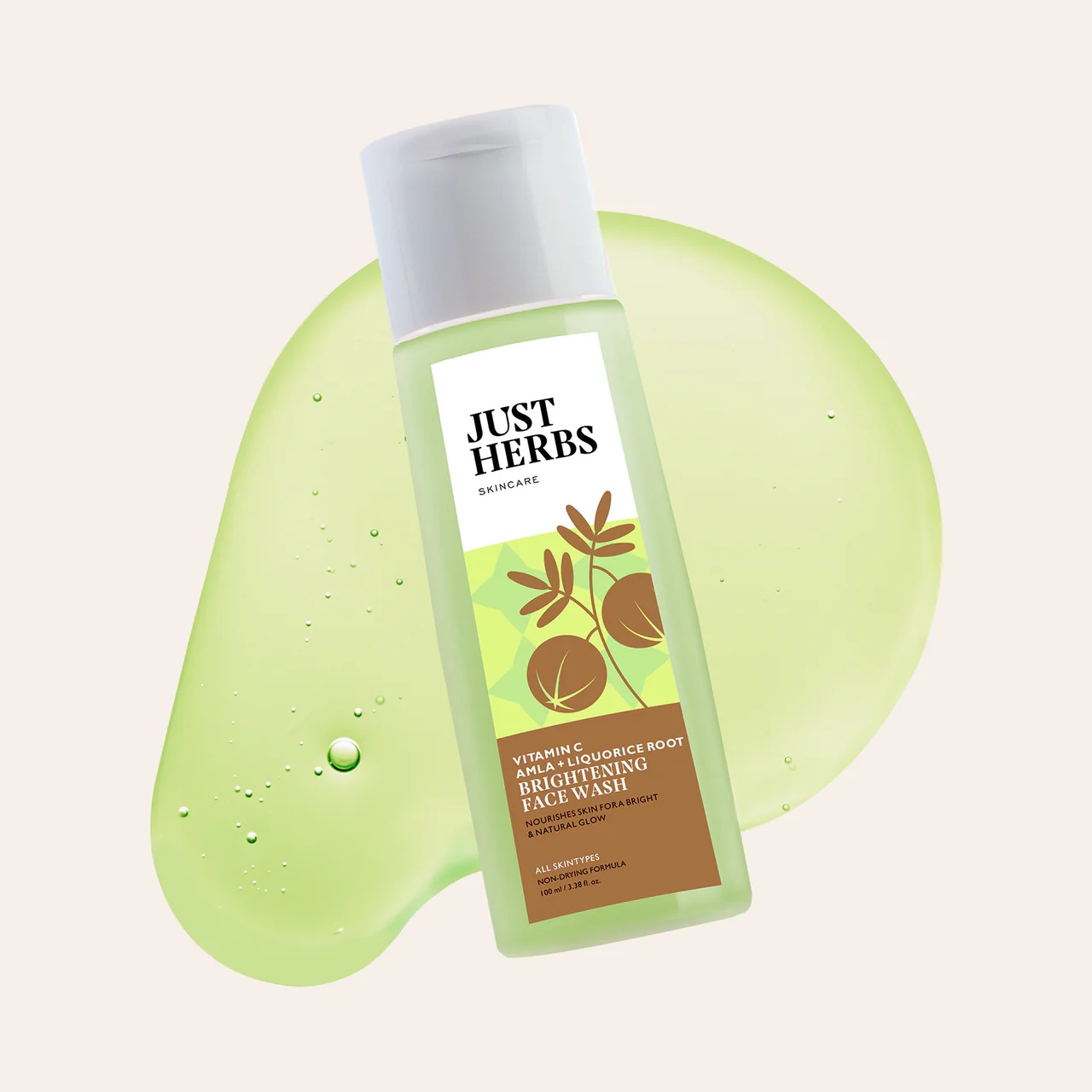 Just Herbs Brightening Face Wash with Amla and Liquorice Extract