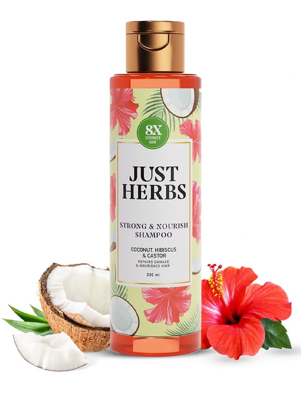 Just Herbs Strong And Nourish Shampoo