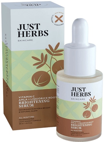 Just Herbs Vitamin C Amla+liquorice Root Brightening Serum