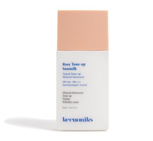 KEENONIKS Rosy Tone-Up Sun Milk Spf50+/Pa++++
