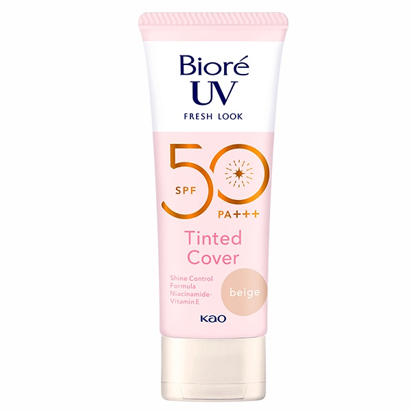 Kao Biore UV Fresh Look Tinted Cover SPF 50 PA+++ Beige