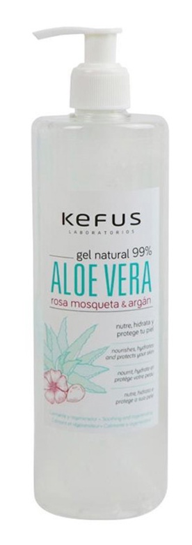 Kefus Gel Natural 99% Aloe Vera, Rosa Mosqueta & Argán