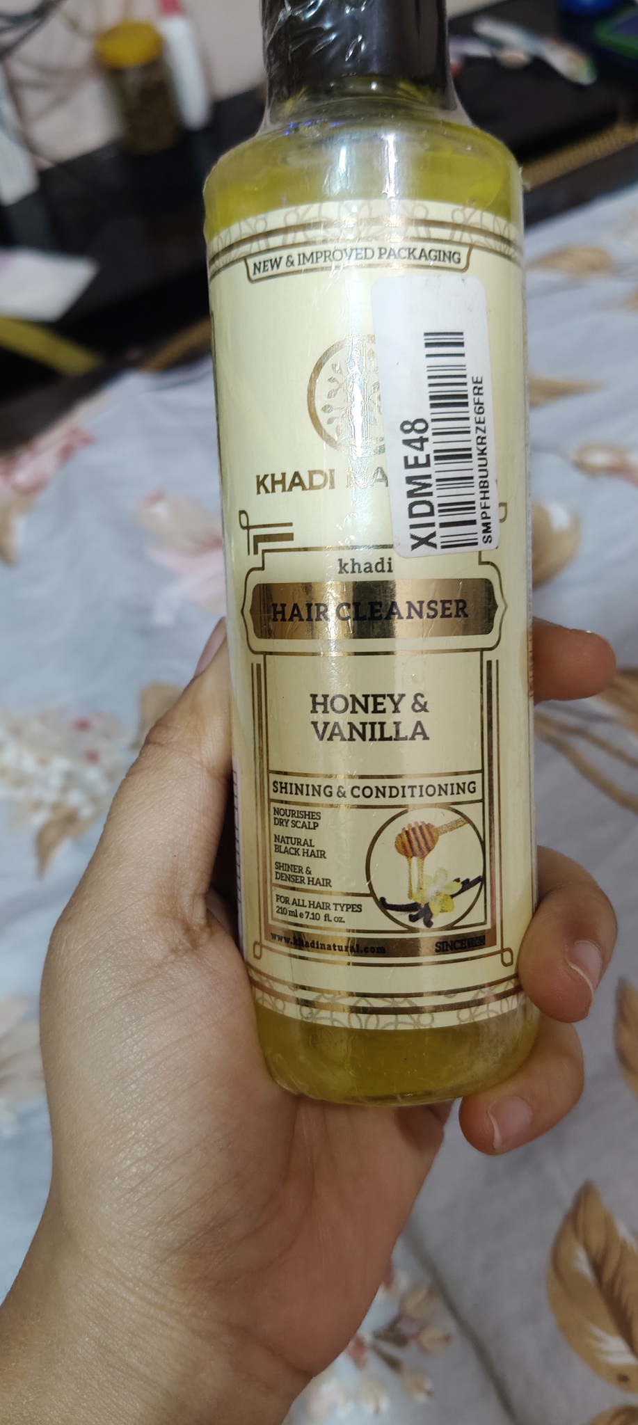 Khadi Natural Hair Cleanser, Honey And Almond