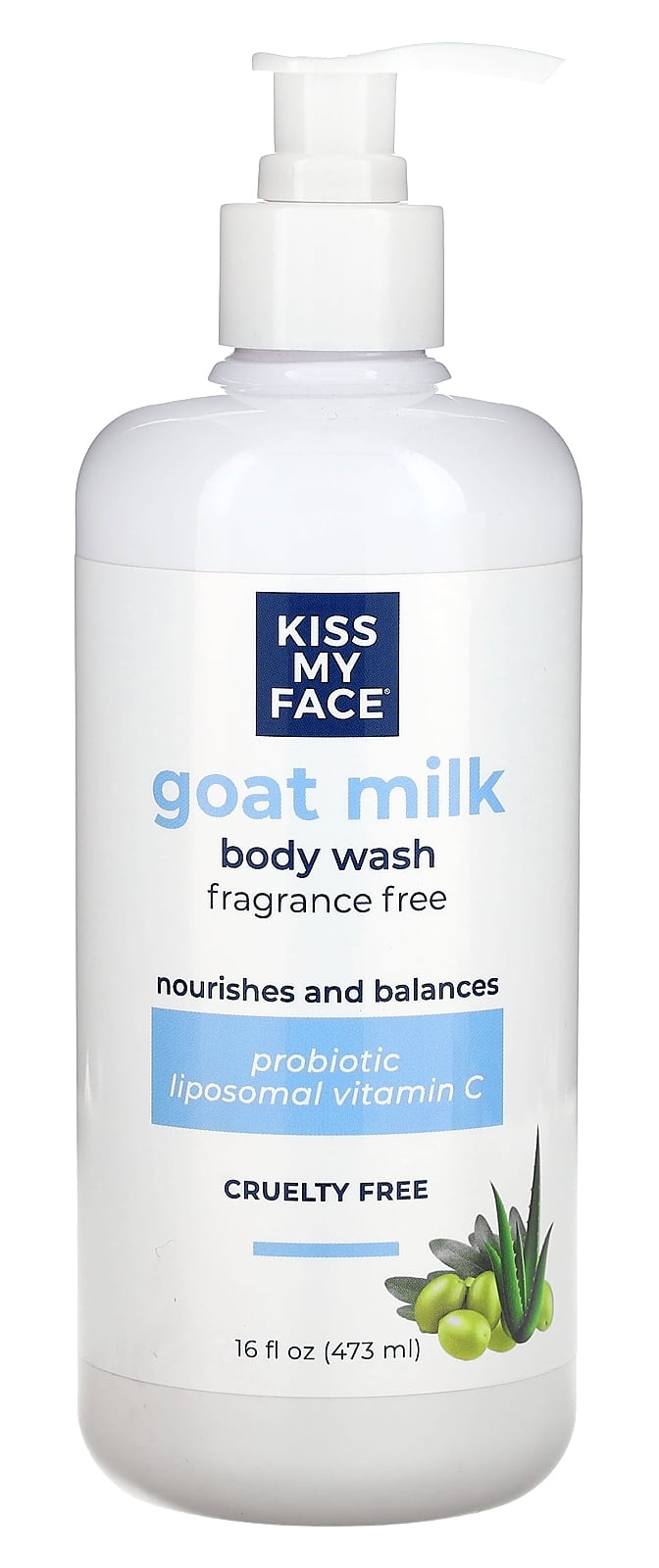 Kiss My Face Goat Milk Body Wash - Fragrance Free