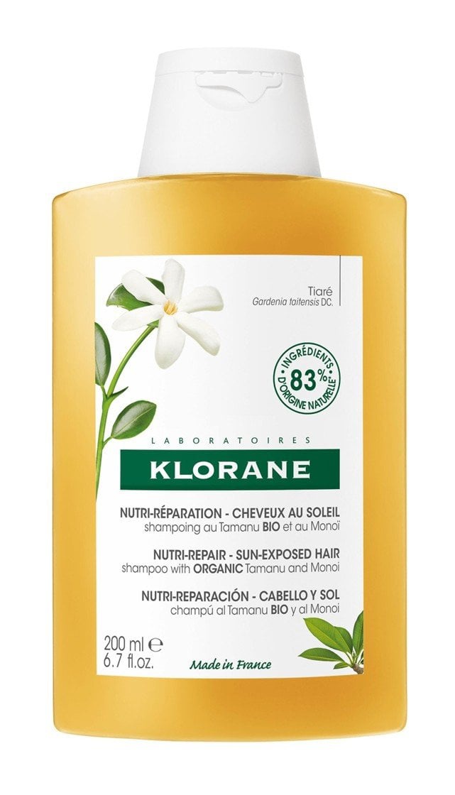 Klorane Nutri-repair Sun Exposed Shampoo With Tamanu / Monoi