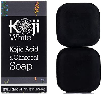 Koji White Kojic Acid & Charcoal Black Soap