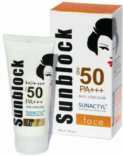 Kojie san Sunblock SPF 50 Pa+++ Face Broad Spectrum Protection