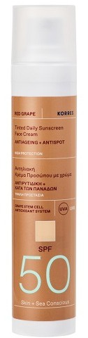 Korres Red Grape SPF 50 Tinted Sunscreen Face Cream
