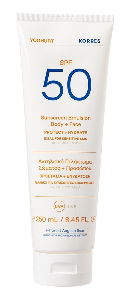 Korres Yoghurt Sunscreen Emulsion Body + Face SPF 50