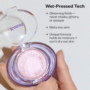 Kosas Shiny Objects Wet Glisten Powder Highlighter For Face + Eyes