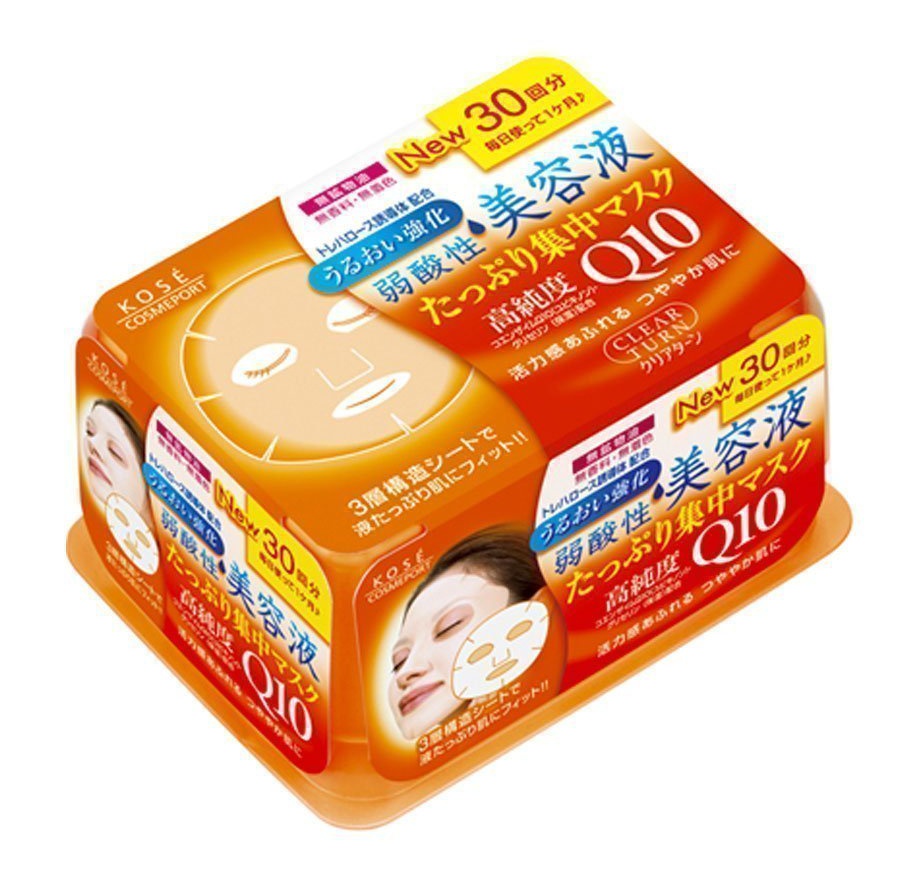 Kose Clear Turn Essence Coenzyme Q10 Facial Mask