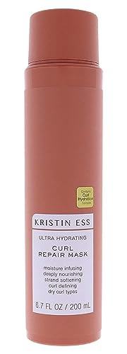 Kristin Ess Hair Ultra Hydrating Curl Repair Hair Mask With Shea Butter - Deep Conditioner Treatment For Dry Damaged Curly Hair, Vegan, Color + Keratin Safe