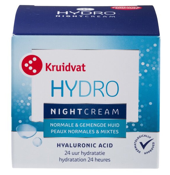 Kruidvat Hydro Nachtcrème Voor De Normale En Gemengde Huid