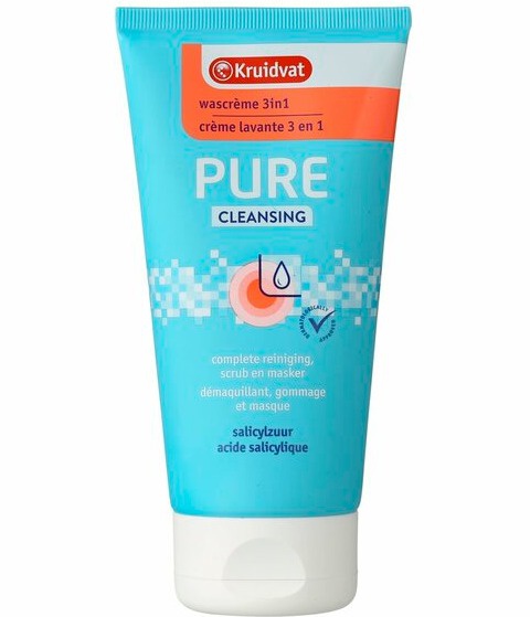 Kruidvat Pure Deep Cleansing Step 1 3-in-1 Wascrème